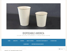 Tablet Screenshot of disposableamerica.org